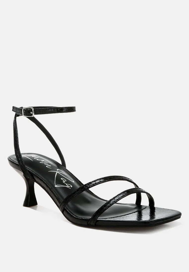 Deacon Faux Leather Strappy Sandals