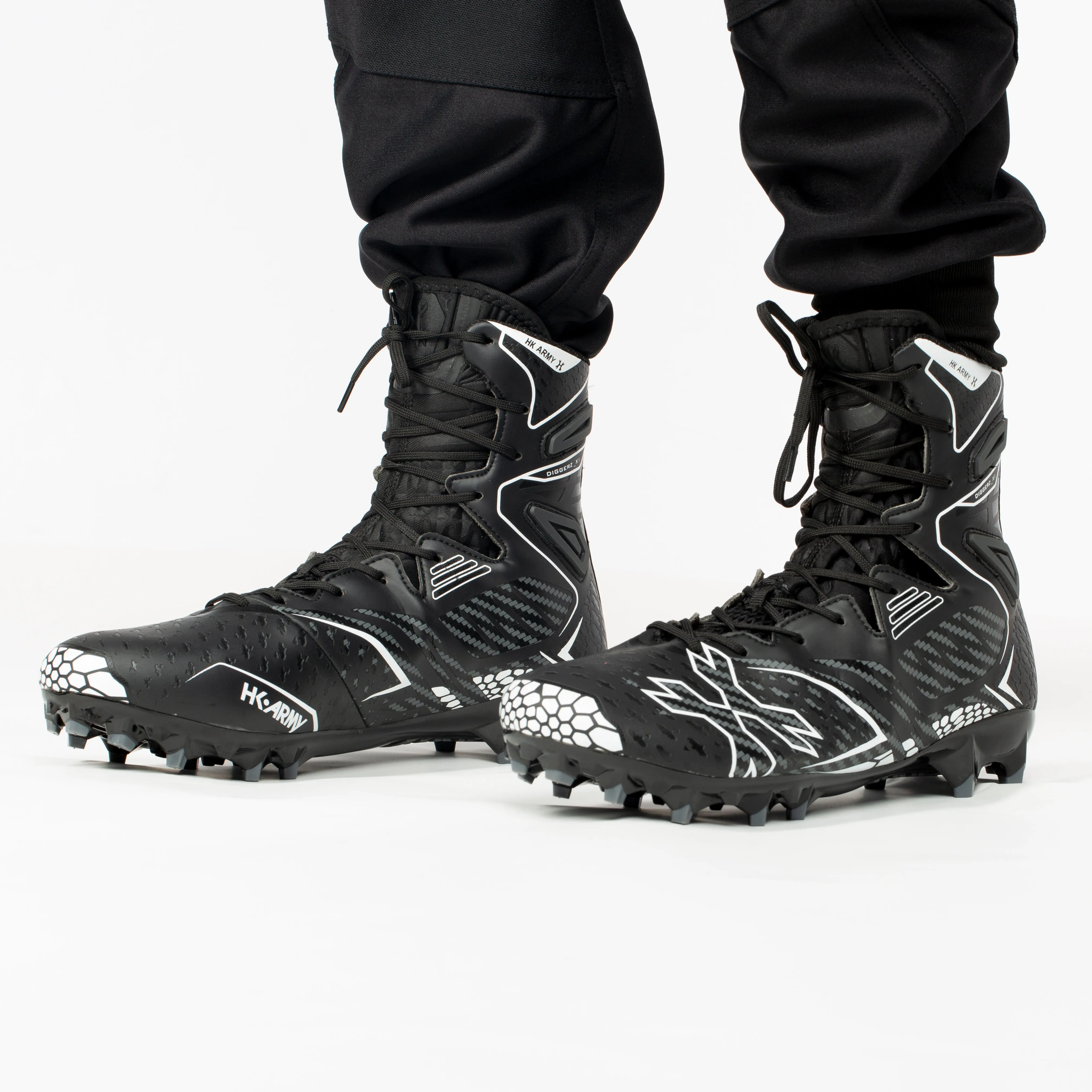 Diggerz_X 1.5 Hightop Cleats - Black/Grey