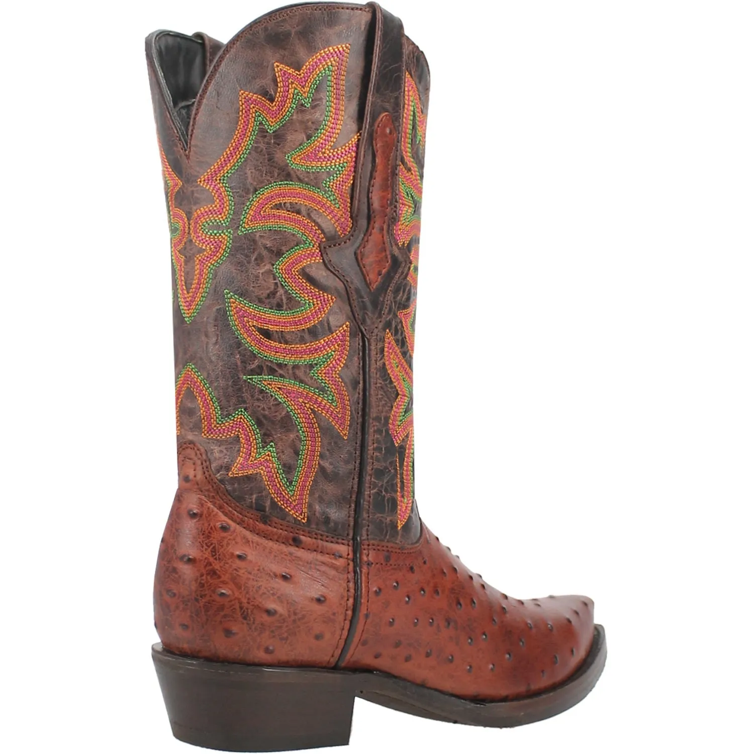 Dingo Mens Outlaw Cognac Leather Cowboy Boots