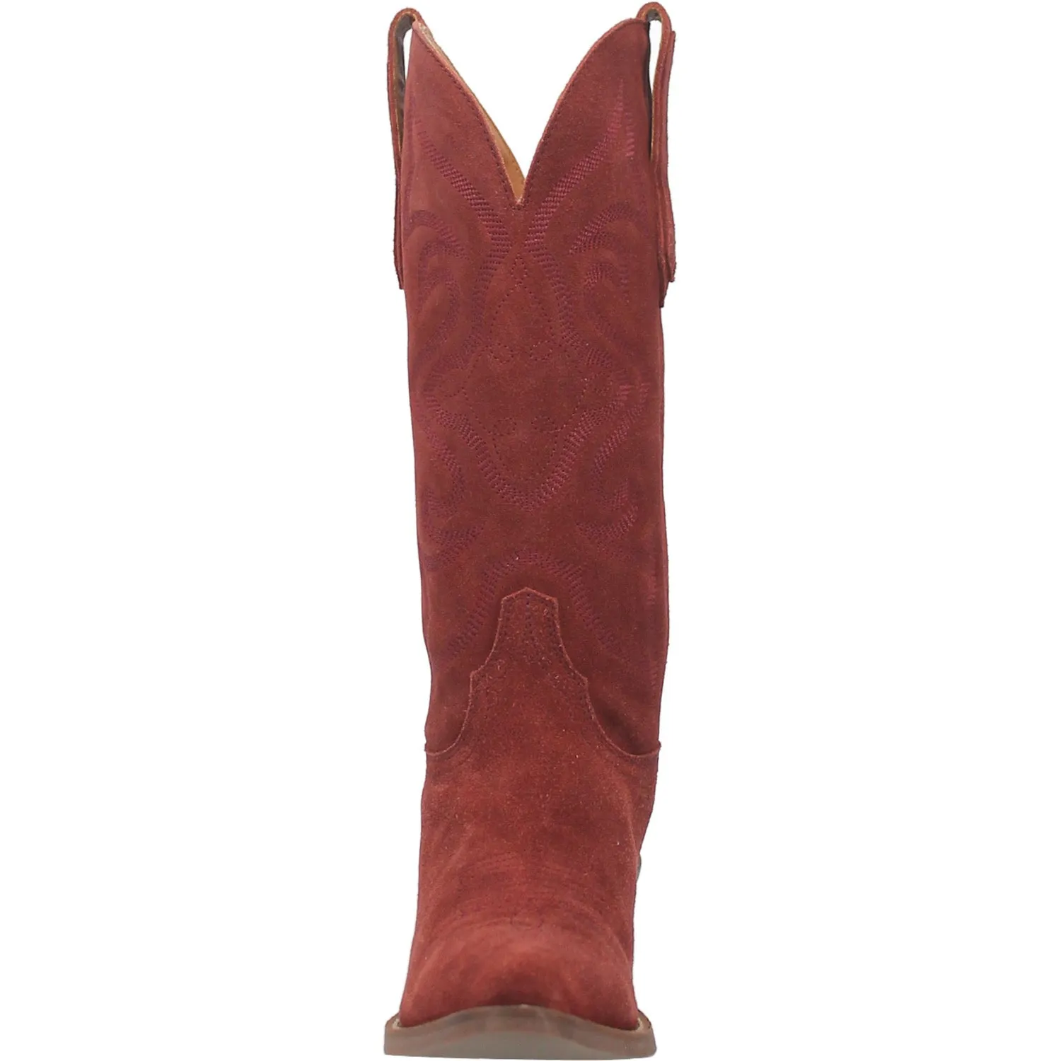 Dingo Womens Out West Cowboy Boots Leather Cranberry