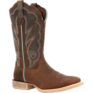 Durango Ladies Western 12" Brown Square Toe Boots DRD0436