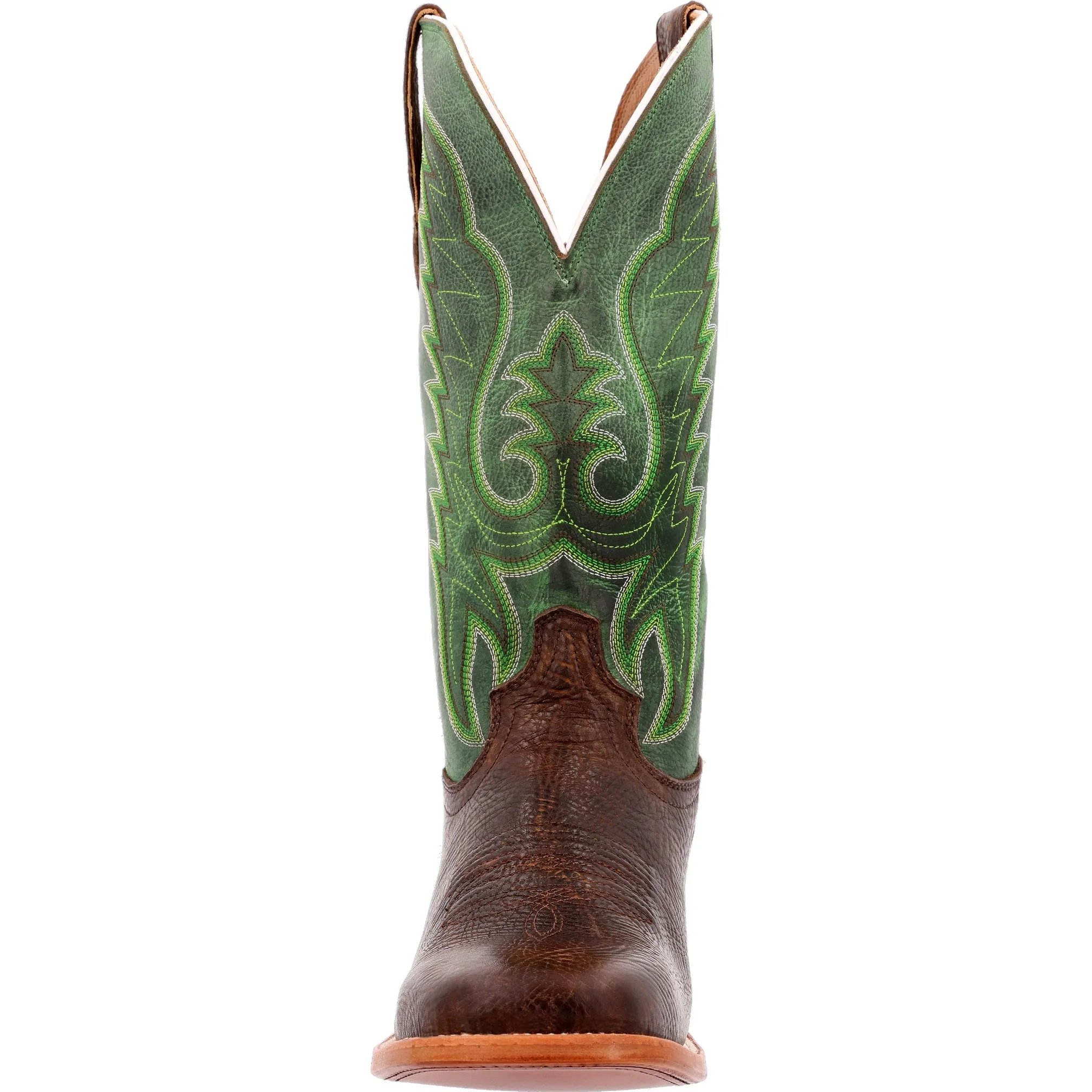 Durango Men's Hickory & Shamrock Green Leather Square Toe Boot DDB0412