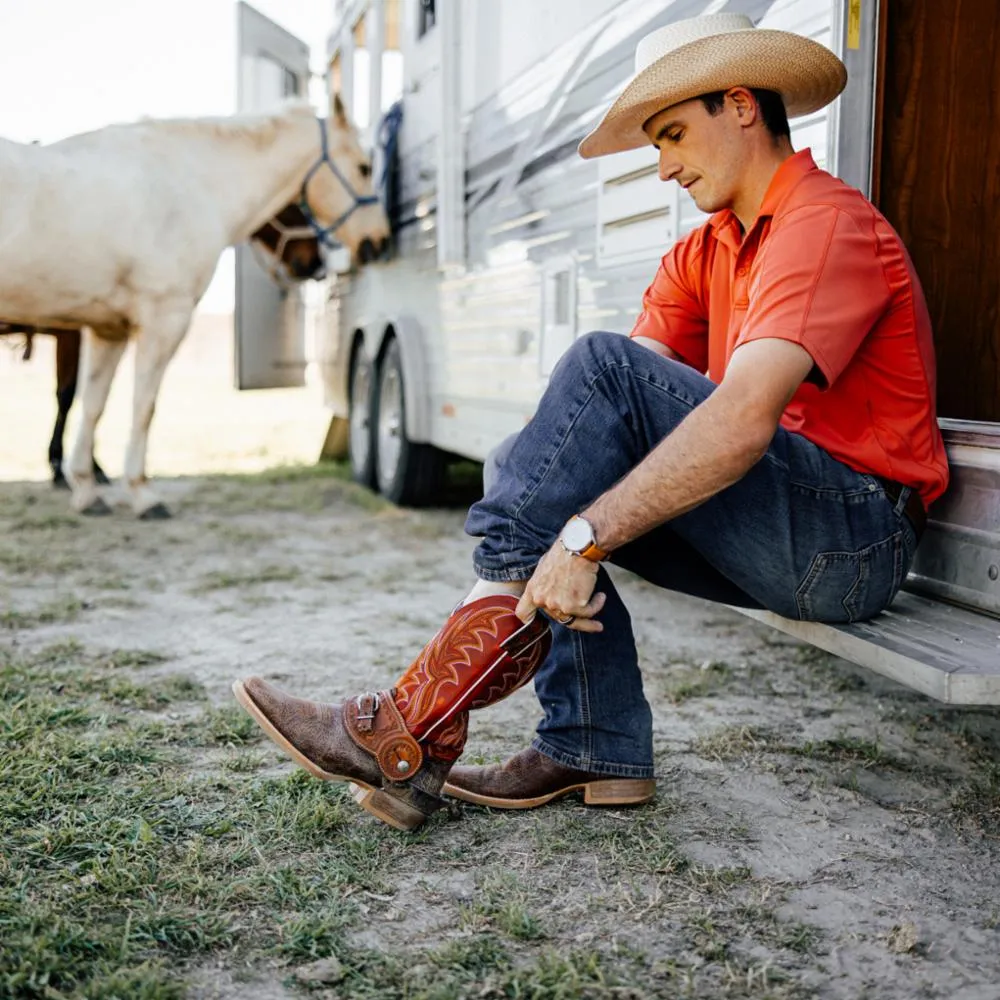 Durango Men's Rebel Pro S 12 Western Boot Durango Rebel Pro Cognac Crunch / Rusty Red M