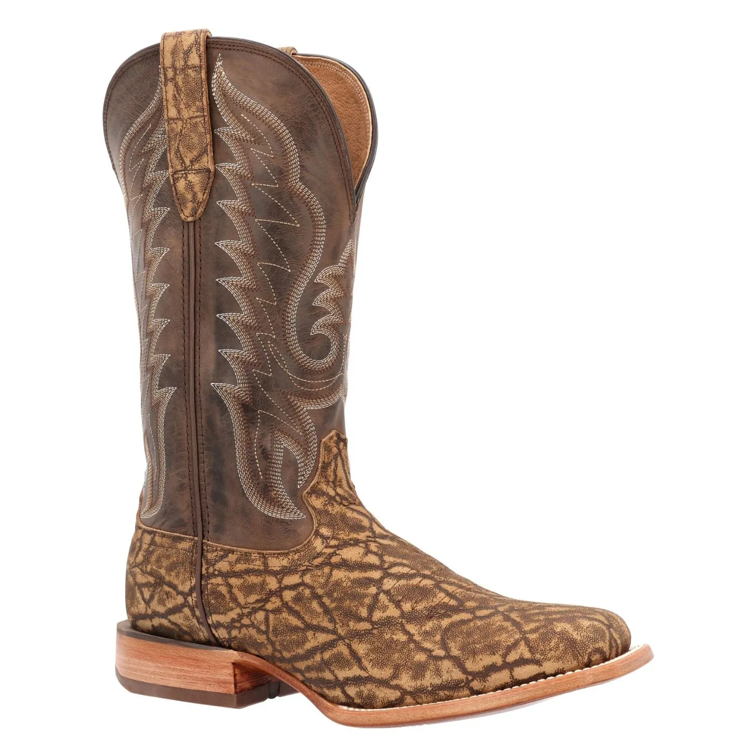 Durango Men's Rustic Tobacco Leather Square Toe Boot DDB0414