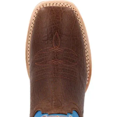 DURANGO® REBEL PRO™ BAY BROWN AND BRILLIANT BLUE WESTERN BOOT | DDB0421