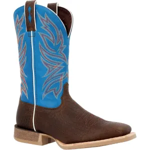 Durango Rebel Pro Men's Pull-on Western Work Boots Ddb0421 In Bay Brown And Brilliant Blue