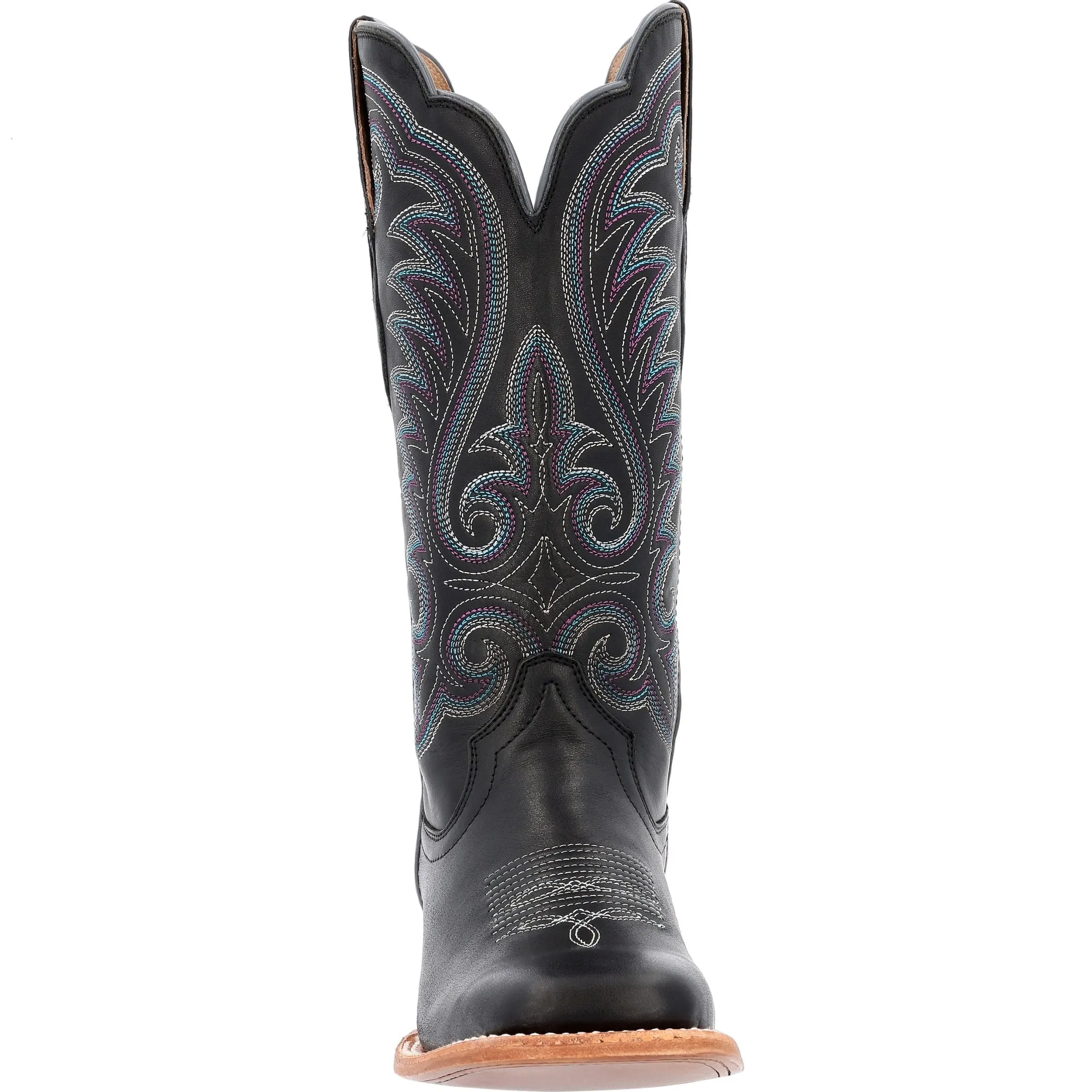 Durango Women's Black Mulberry Leather Square Toe Boot DRD0457