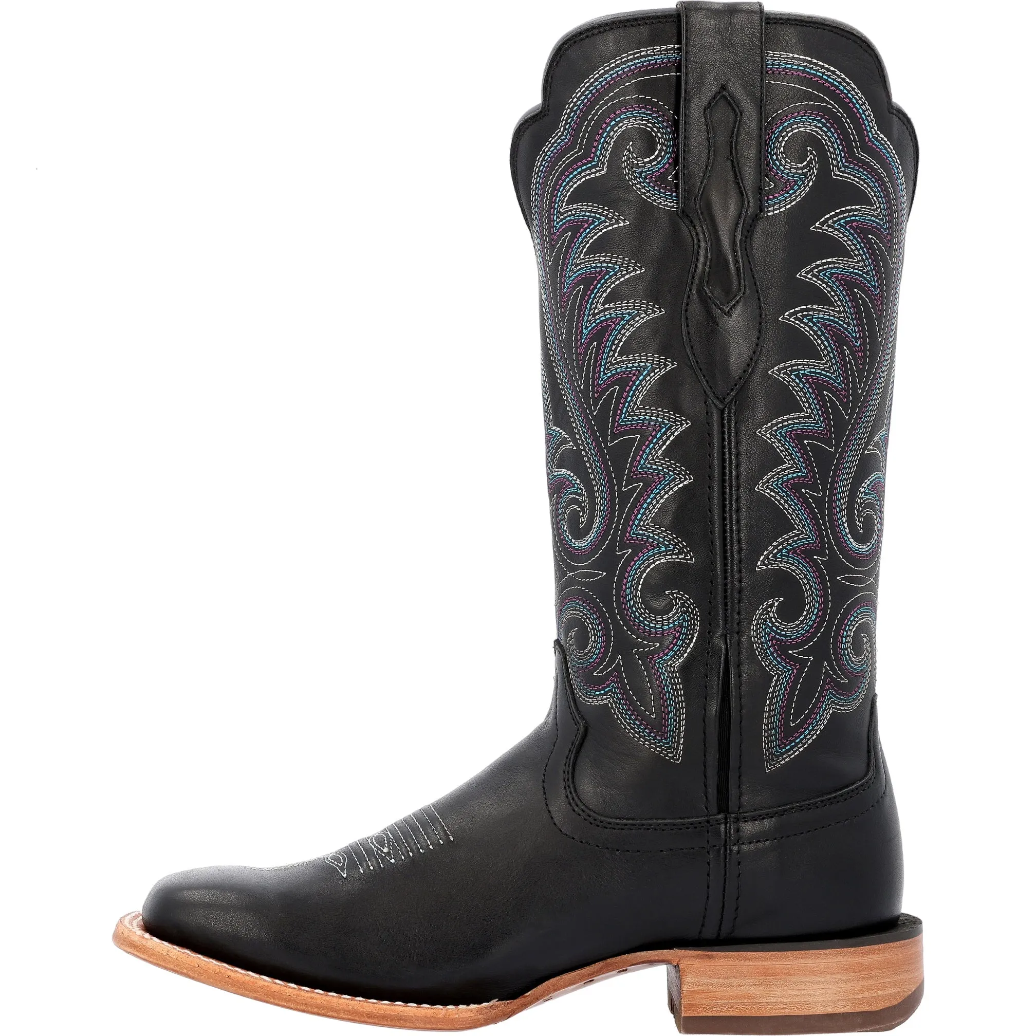 Durango Women's Black Mulberry Leather Square Toe Boot DRD0457