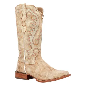 Durango Women's Cremello Leather Square Toe Boot DRD0455