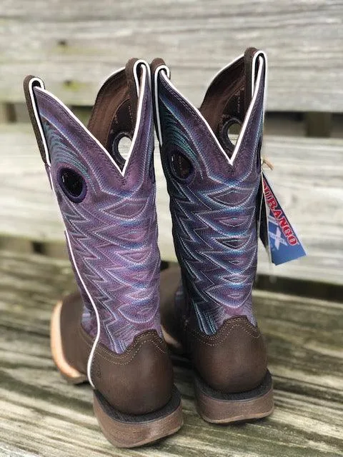 Durango Women's Rebel Pro Earth & Amethyst Square Toe Cowgirl Boots DRD0354