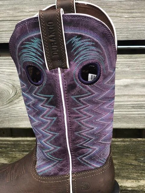 Durango Women's Rebel Pro Earth & Amethyst Square Toe Cowgirl Boots DRD0354