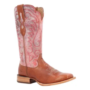 Durango Women's Tawny English Rose Leather Square Toe Boot DRD0454