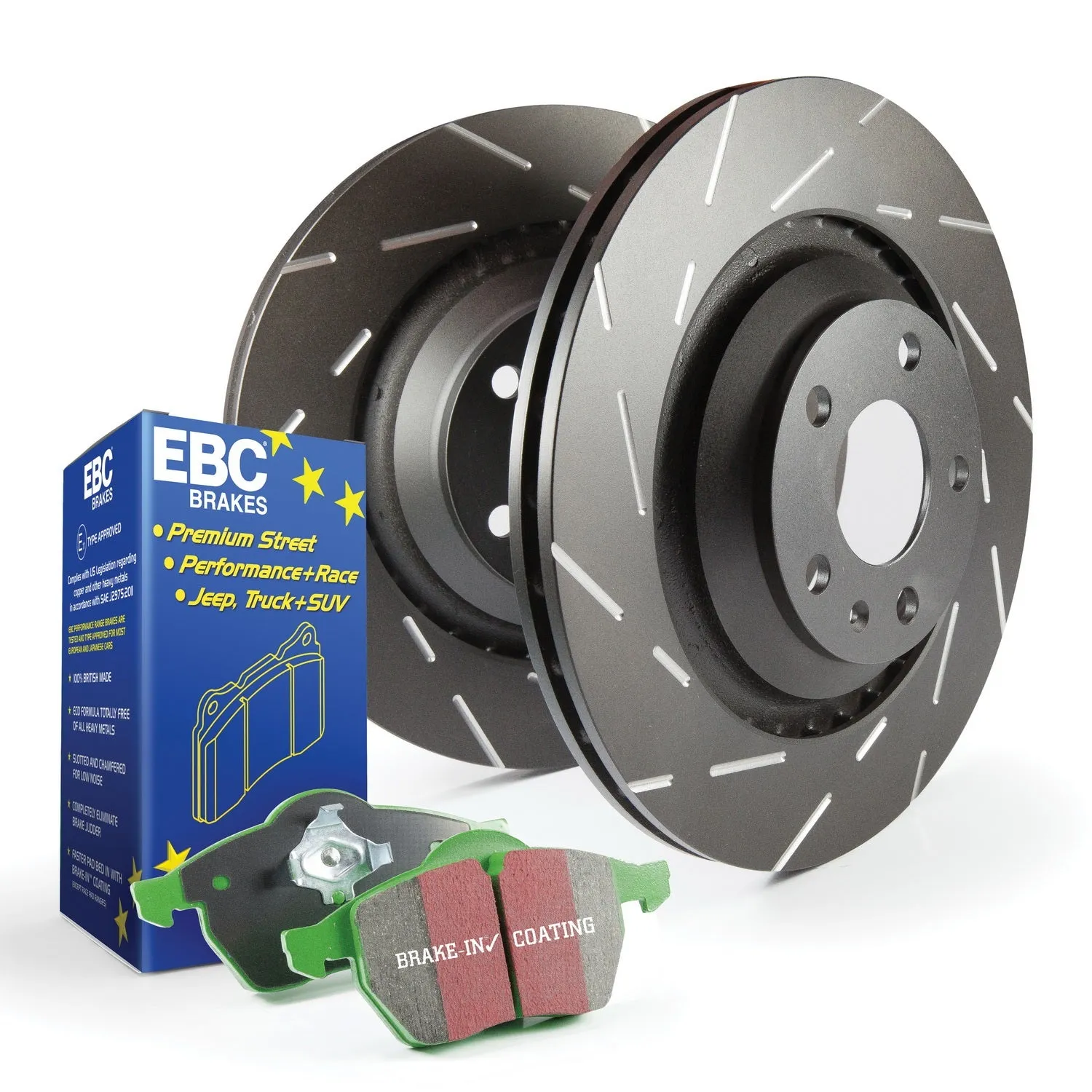 EBC Brakes S2KF1172 S2 Kits Greenstuff 2000 and USR Rotors