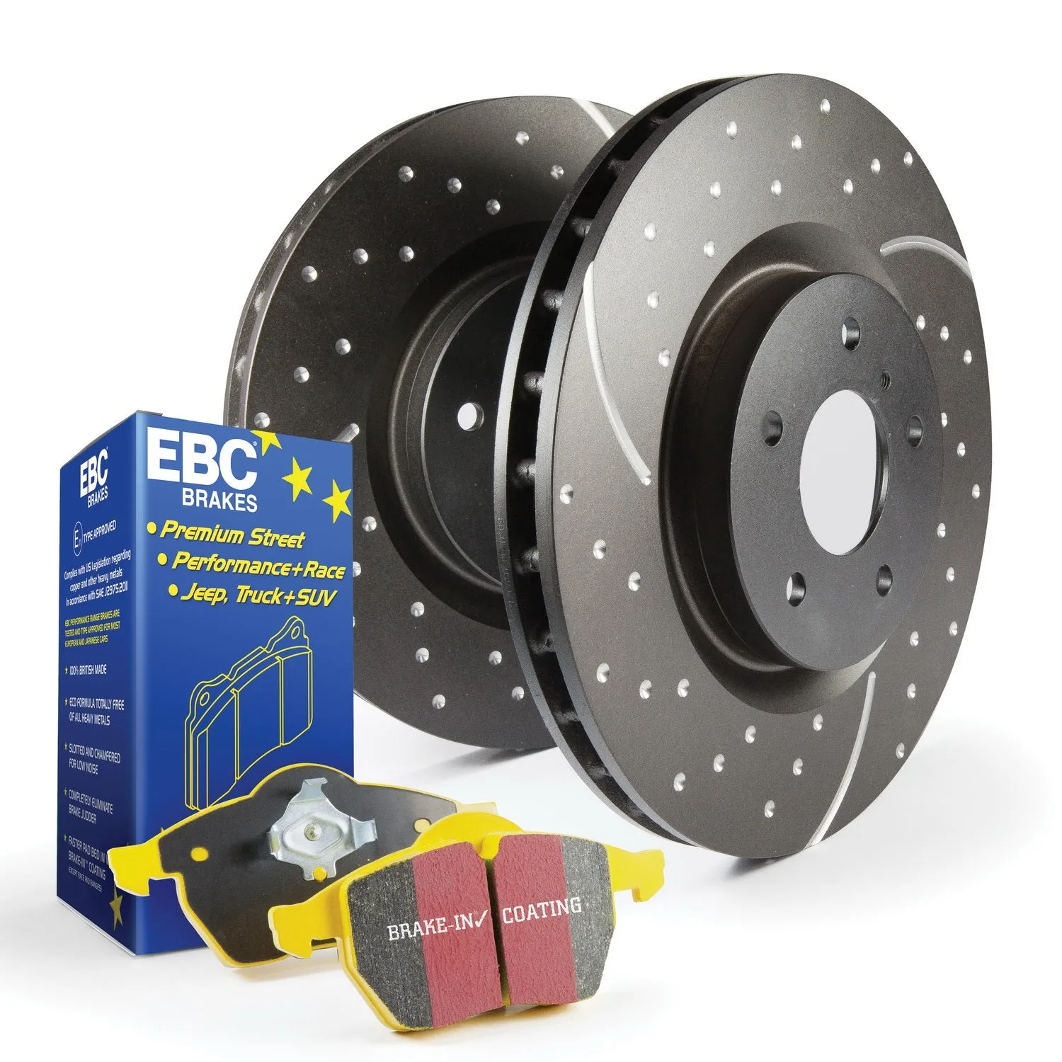 EBC Brakes S5KF1037 S5 Kits Yellowstuff And GD Rotors