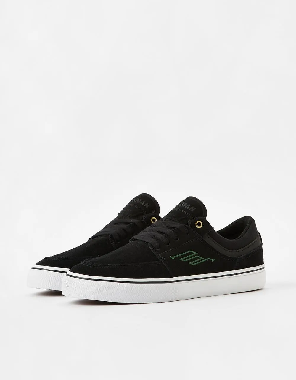 Emerica Hoban Skate Shoes - Black/White/Gold