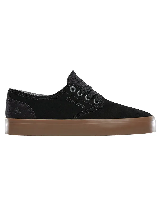 Emerica The Romero Laced Youth Shoe | Black/Gum