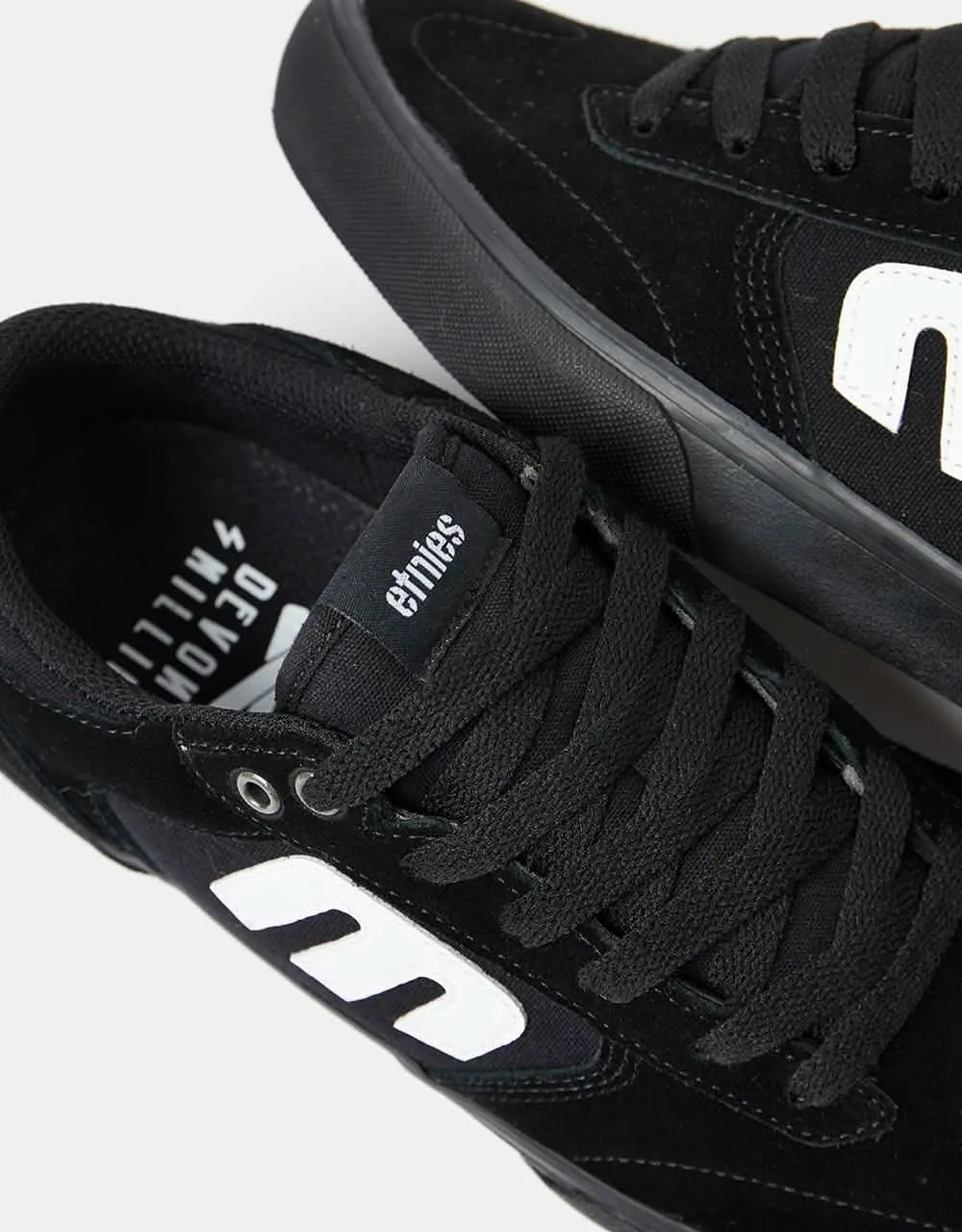 Etnies Windrow Vulc Skate Shoes - Black/Black/White