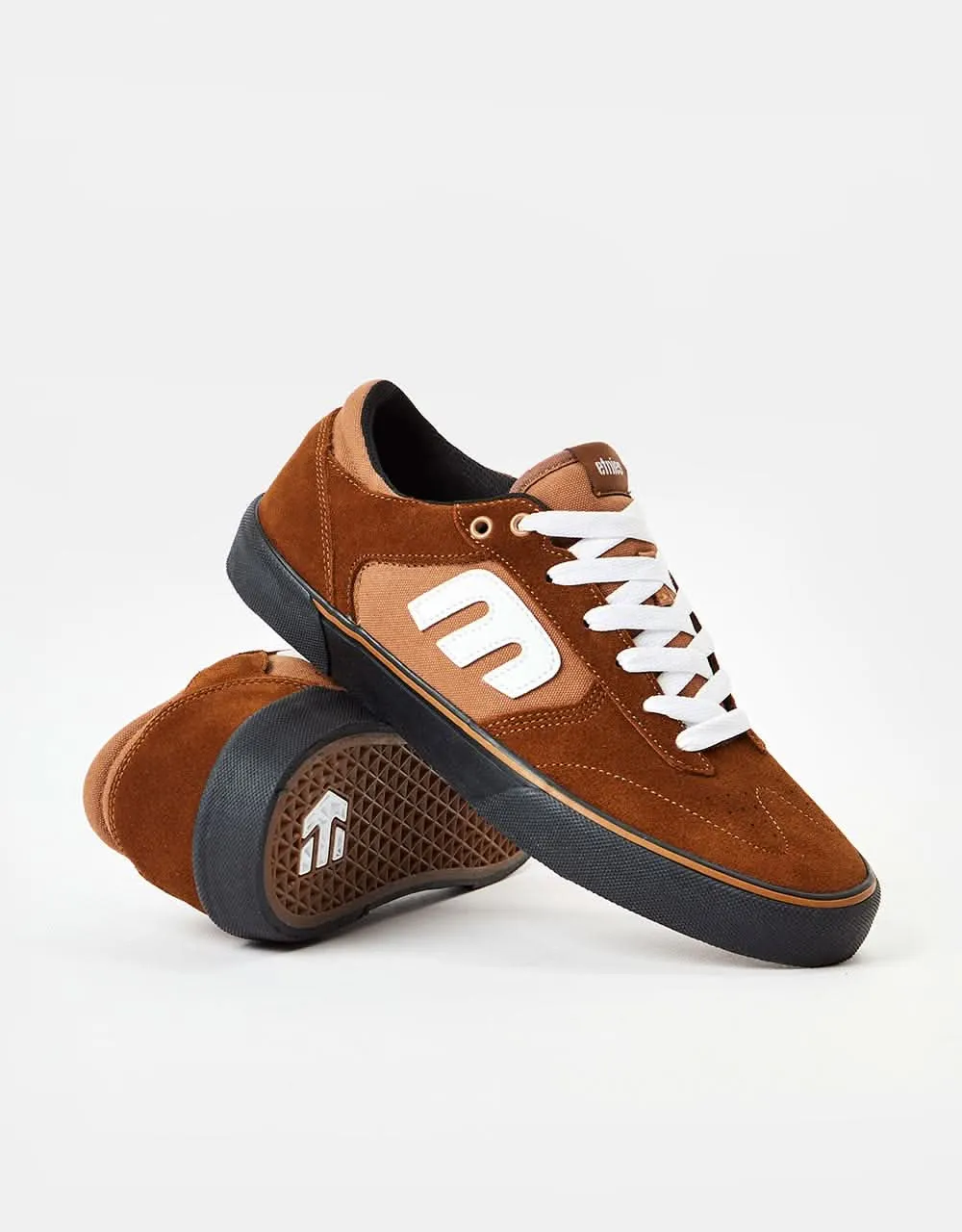 Etnies Windrow Vulc Skate Shoes - Brown/Black/White