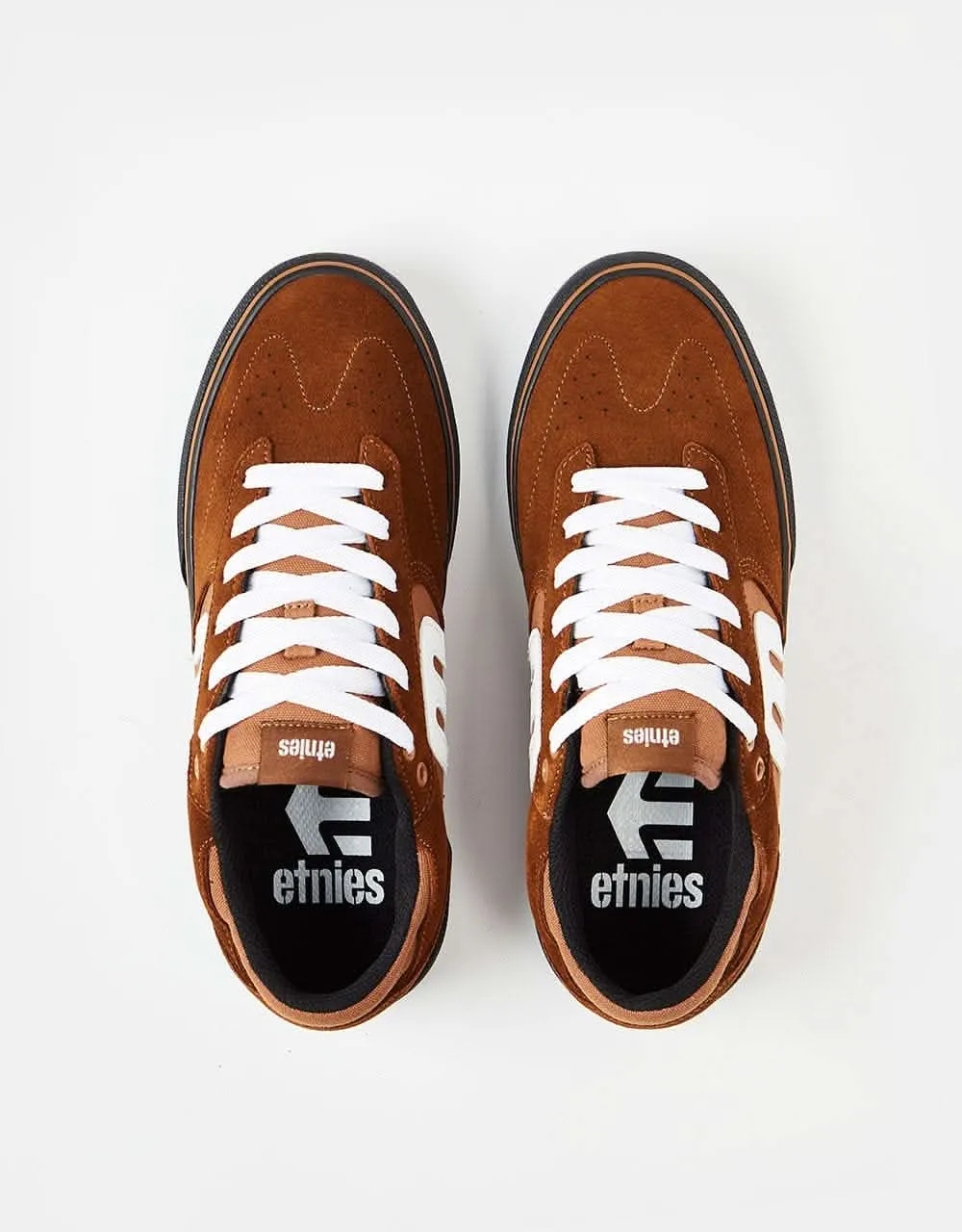 Etnies Windrow Vulc Skate Shoes - Brown/Black/White