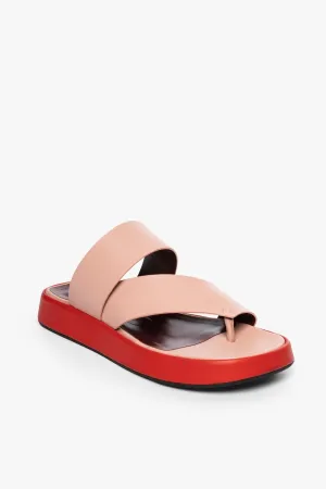 FLY FLATFORM SANDAL | DARK BLUSH TOMATO