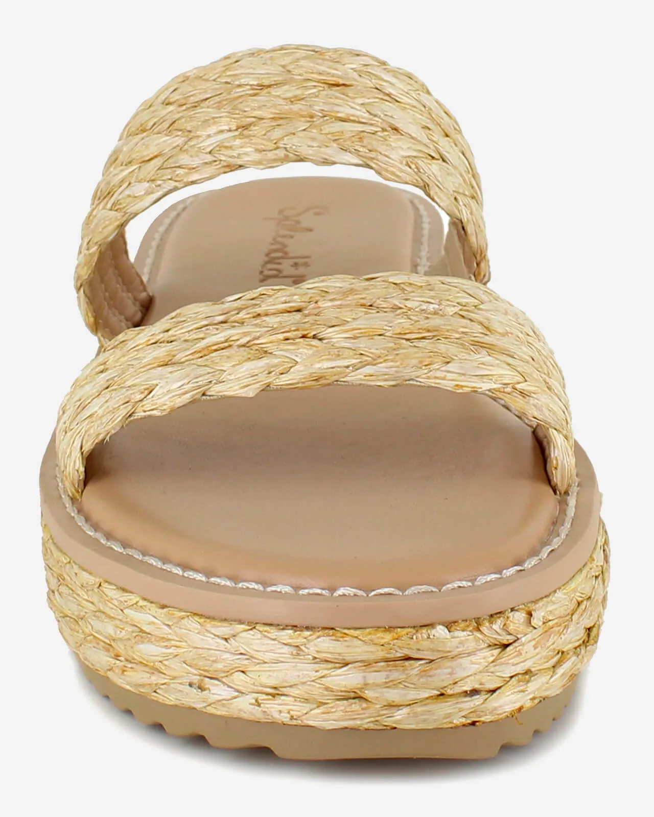 Goldi Raffia Wedge in Natural