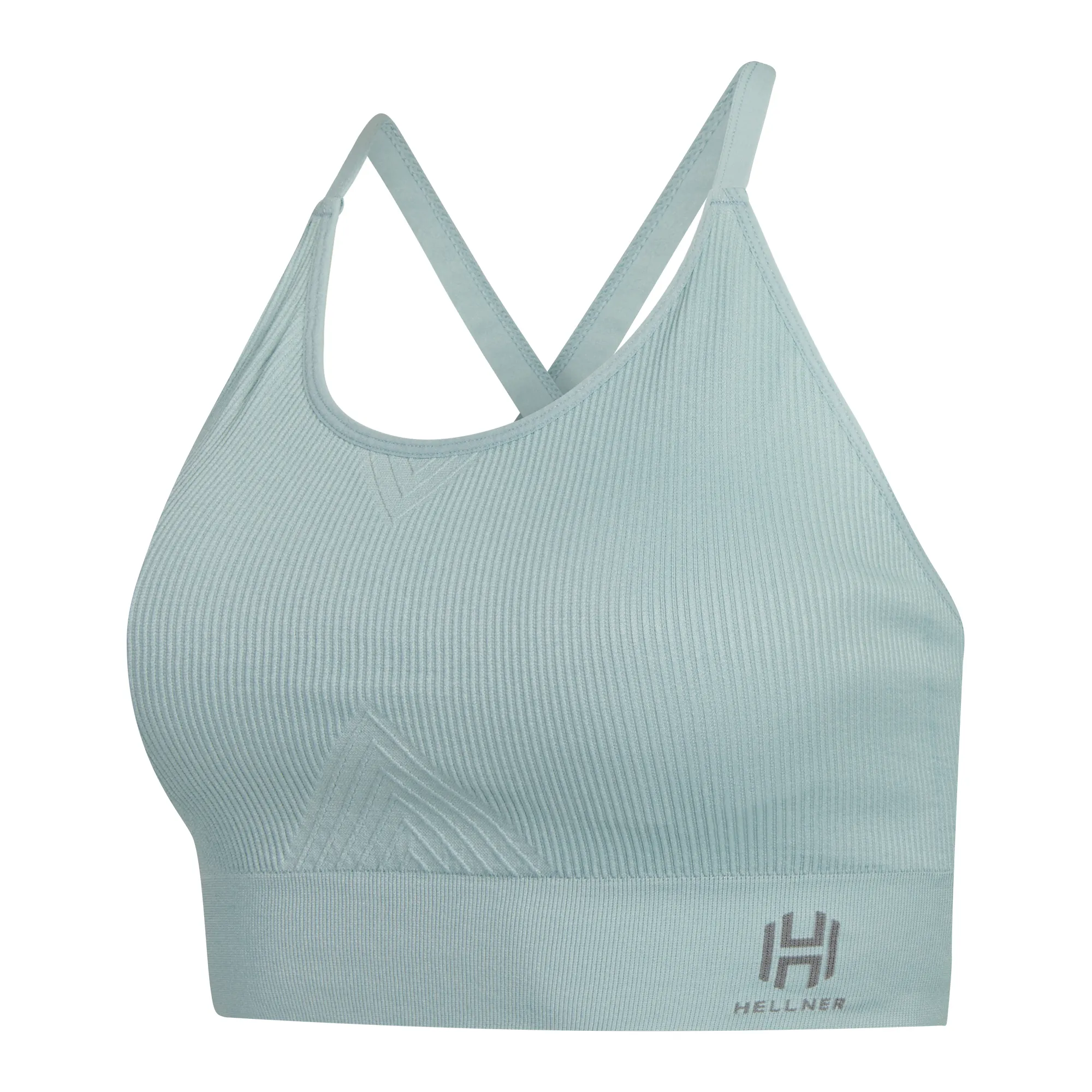 Hellner Women&#x27;s Seamless Tech Sport Bra Blue Haze | Buy Hellner Women&#x27;s Seamless Tech Sport Bra Blue Haze here | Outnorth