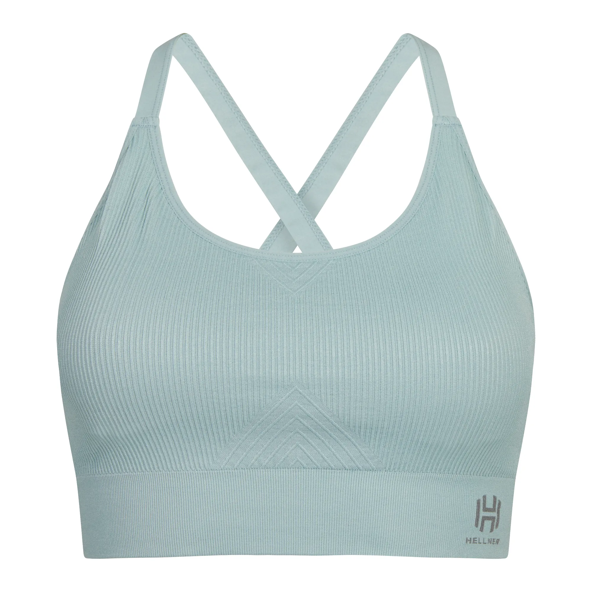 Hellner Women&#x27;s Seamless Tech Sport Bra Blue Haze | Buy Hellner Women&#x27;s Seamless Tech Sport Bra Blue Haze here | Outnorth