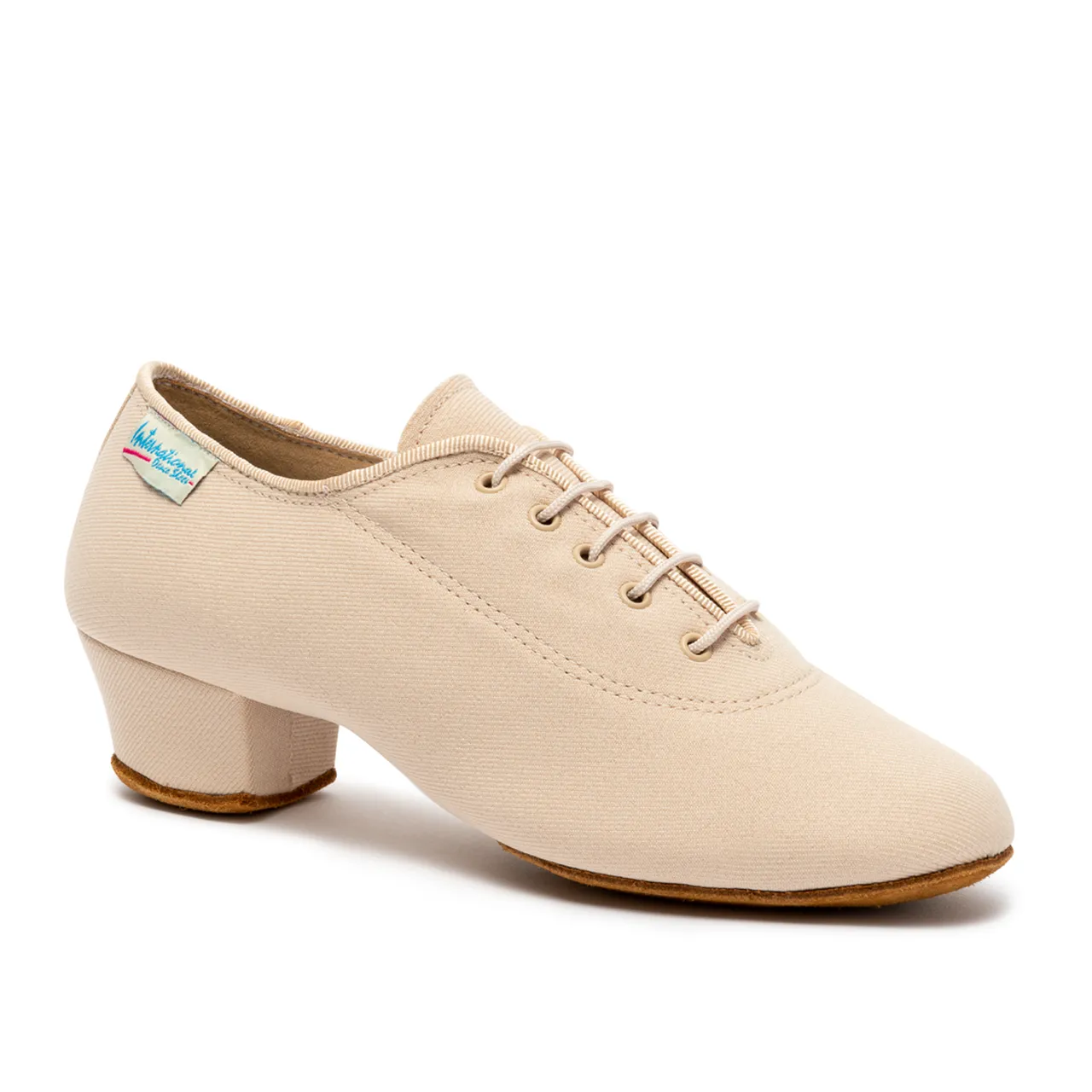 International: Heather: Beige Lycra | 1.5" Latin | Split Sole | VEGAN