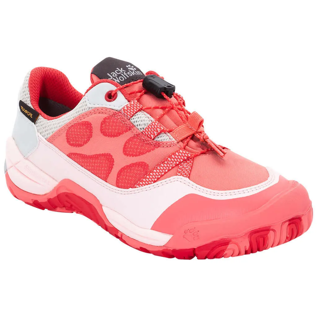 Jack Wolfskin Jungle Gym Texapore Low Kids Flamingo