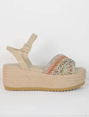 Jaipur Raffia Sandal Pastel Crush