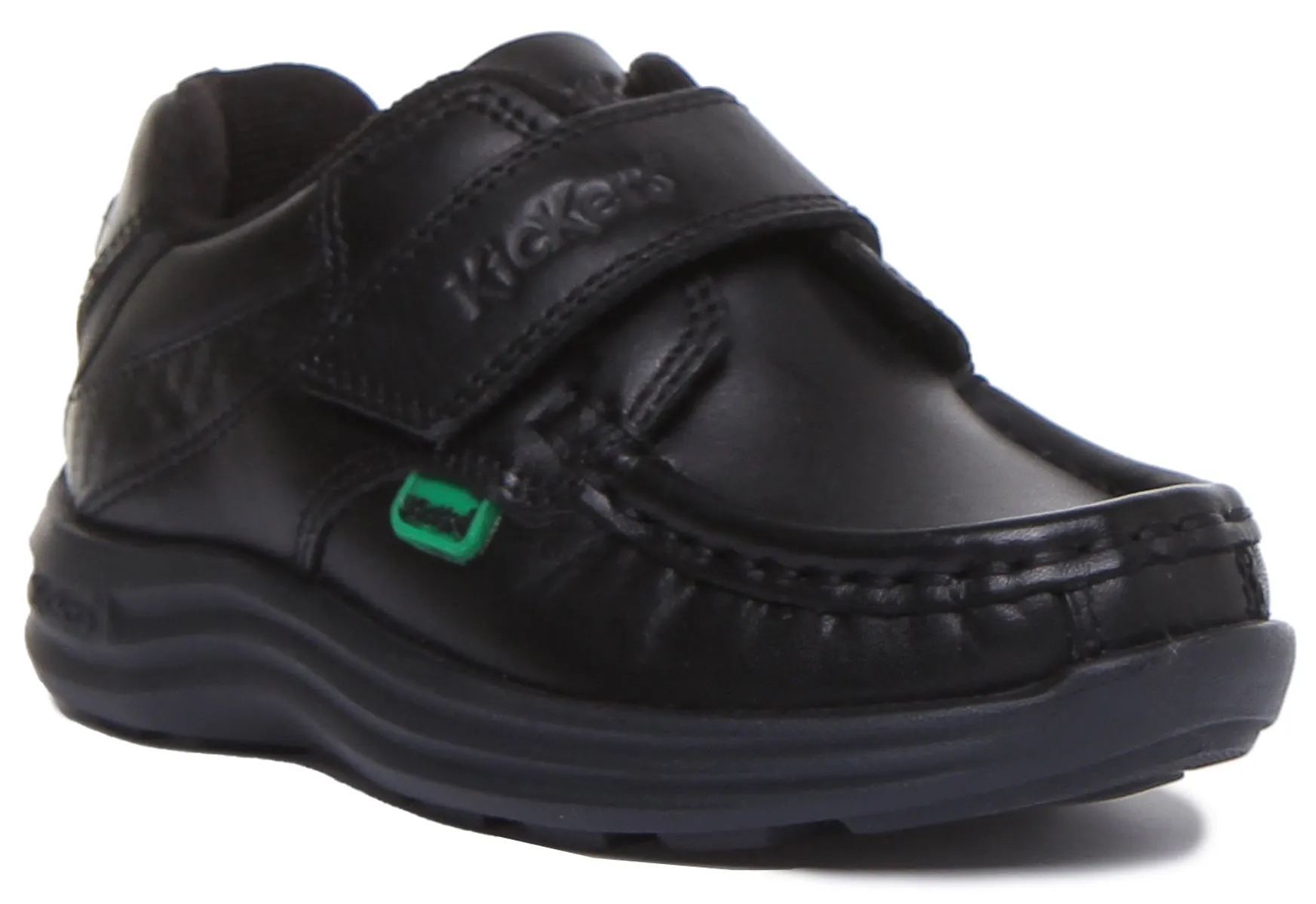 Kickers Reason Strap In Black For Infants