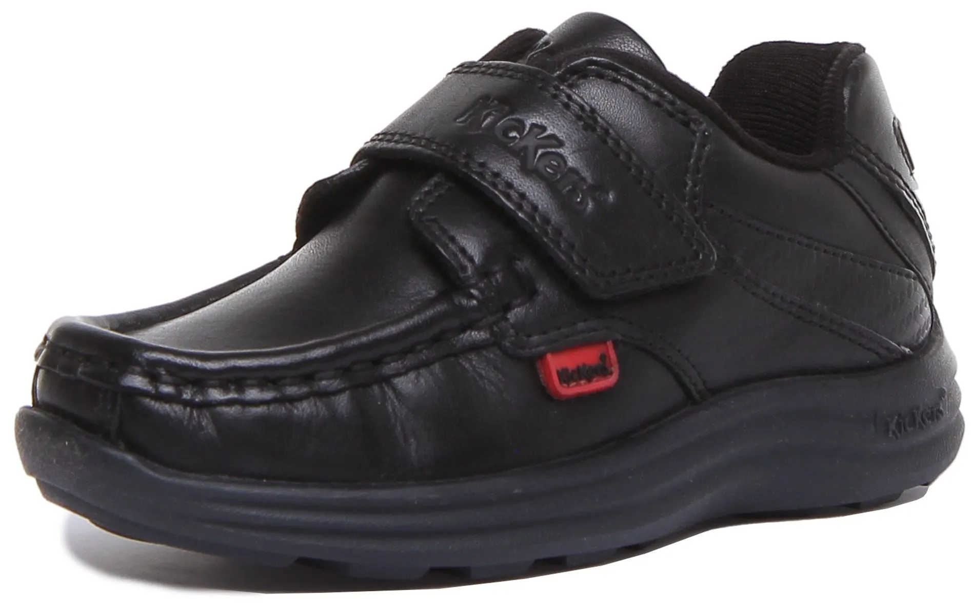 Kickers Reason Strap In Black For Infants