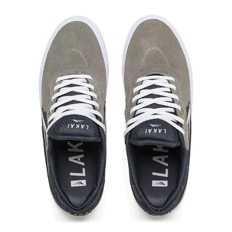 Lakai ESSEX - LIGHT GREY/CHARCOAL SUEDE - 60.91% LEATHER 39.09% TEXTILE Shoes