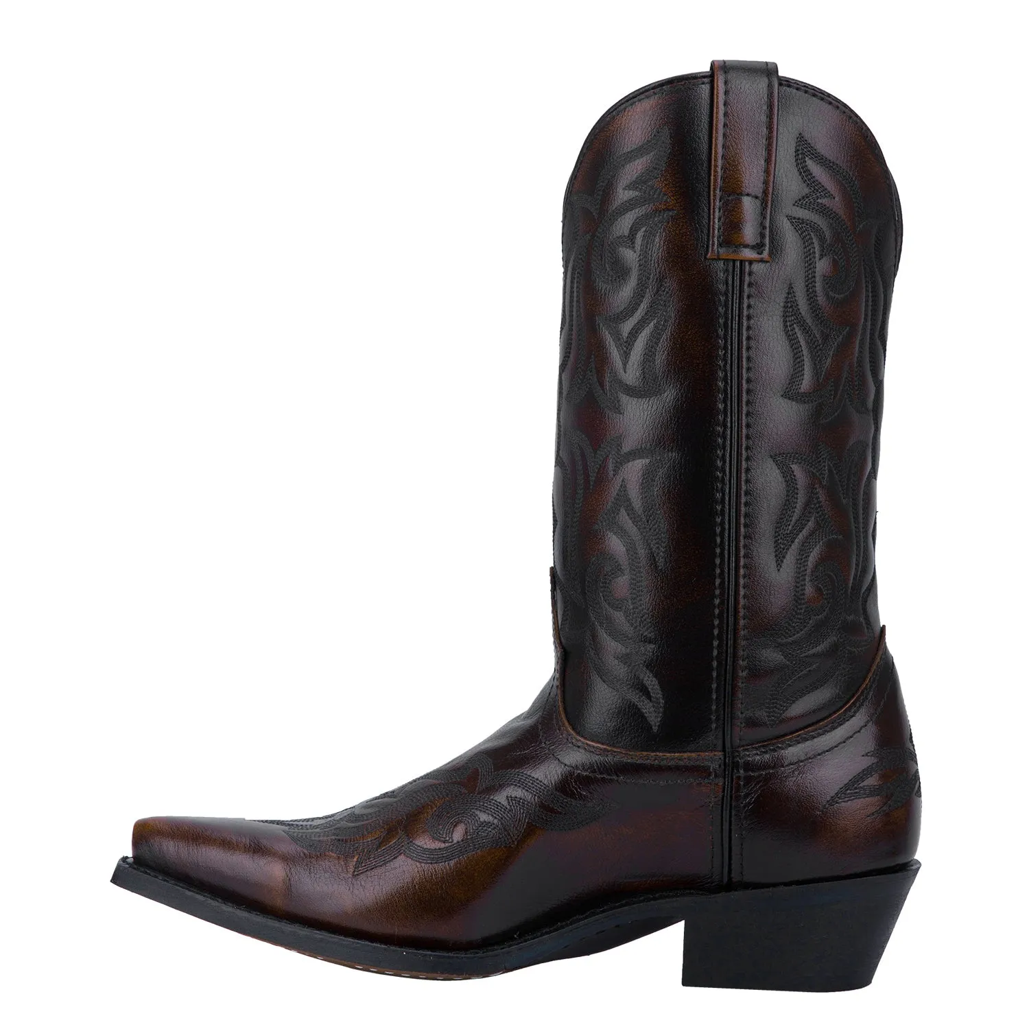 Laredo Mens Hawk Cowboy Boots Leather Burnished Gold