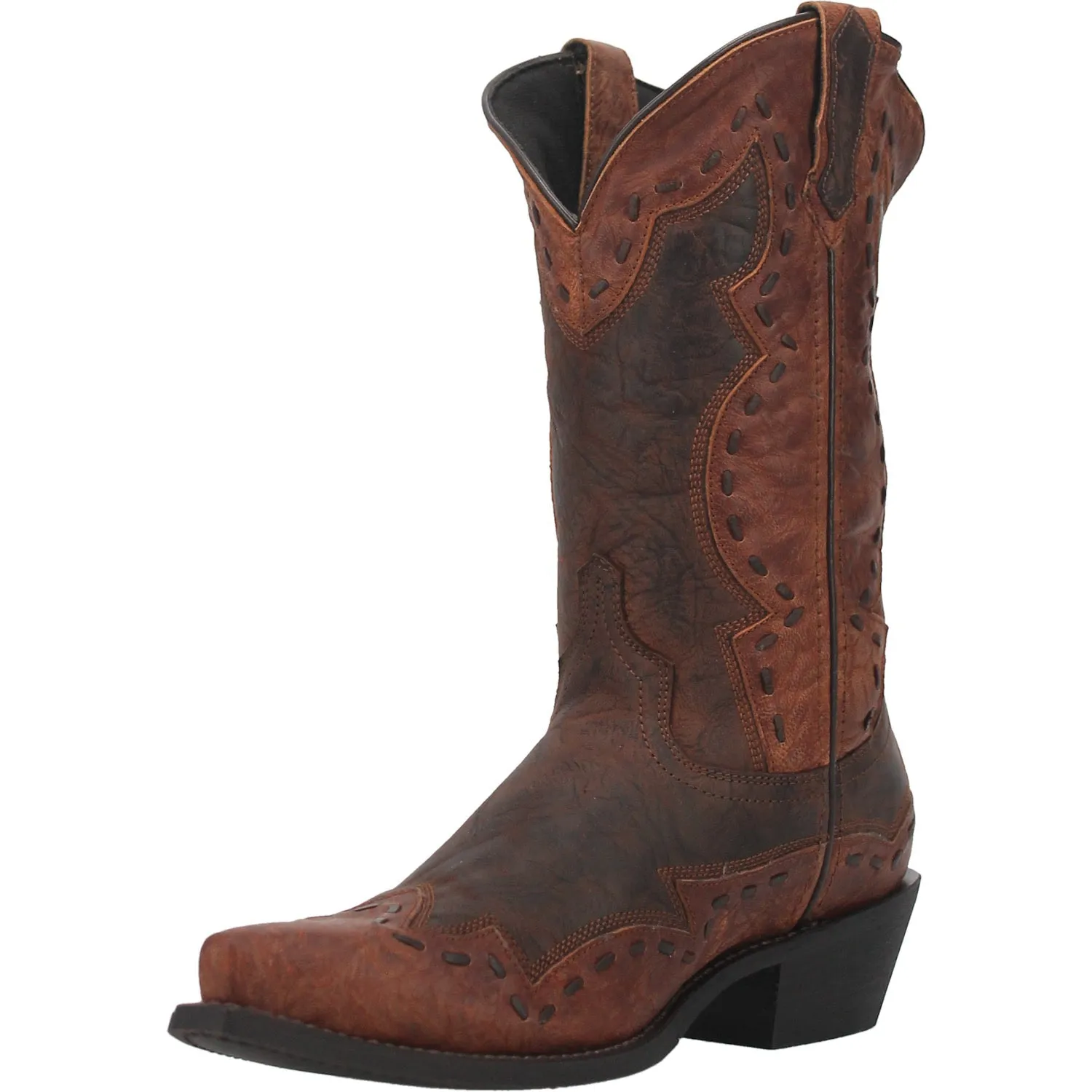 Laredo Mens Ronnie Cowboy Boots Leather Rust