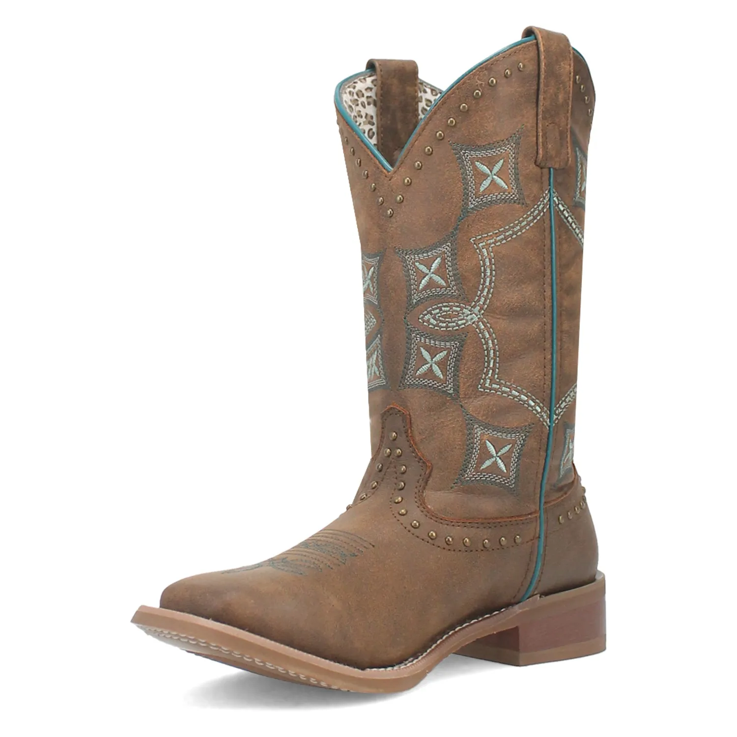 Laredo Womens Addie Tan Leather Cowboy Boots