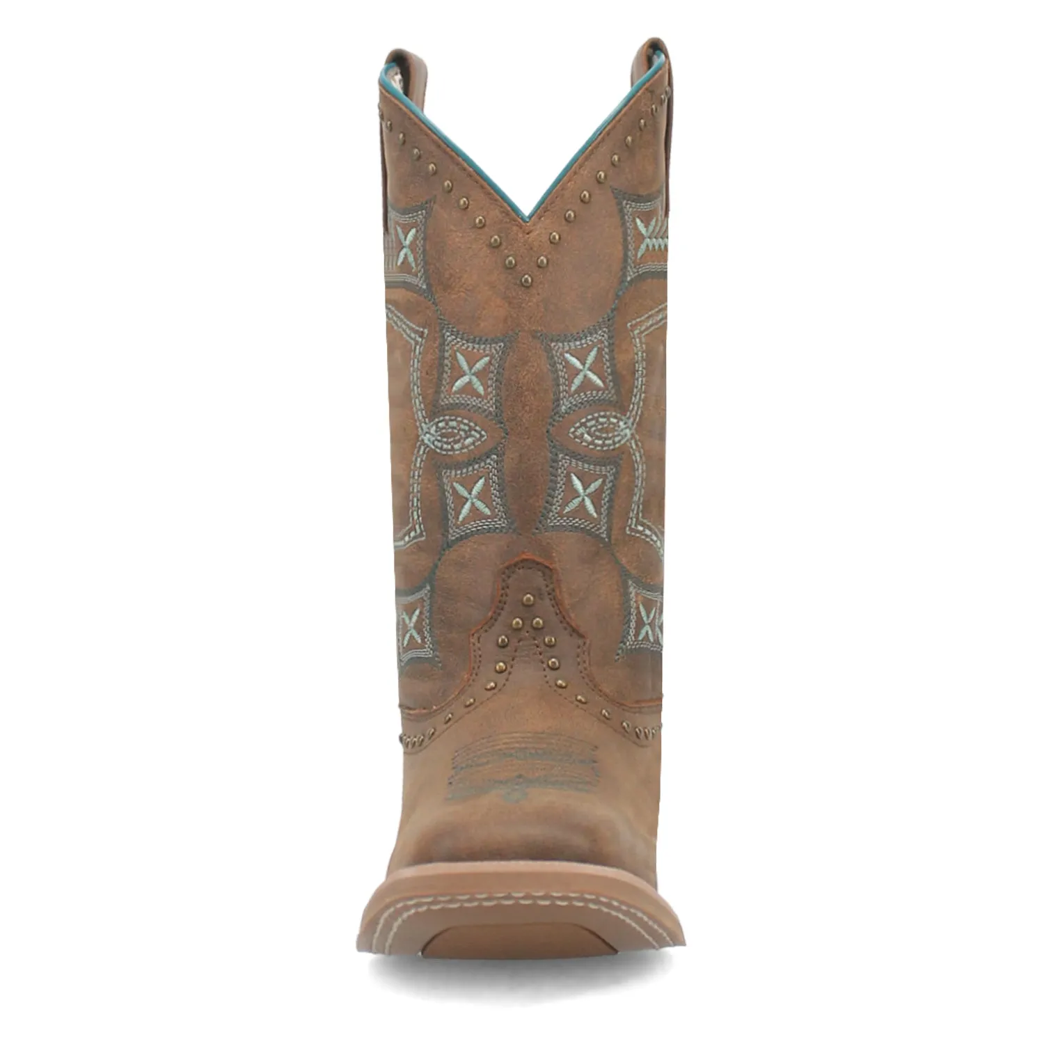 Laredo Womens Addie Tan Leather Cowboy Boots