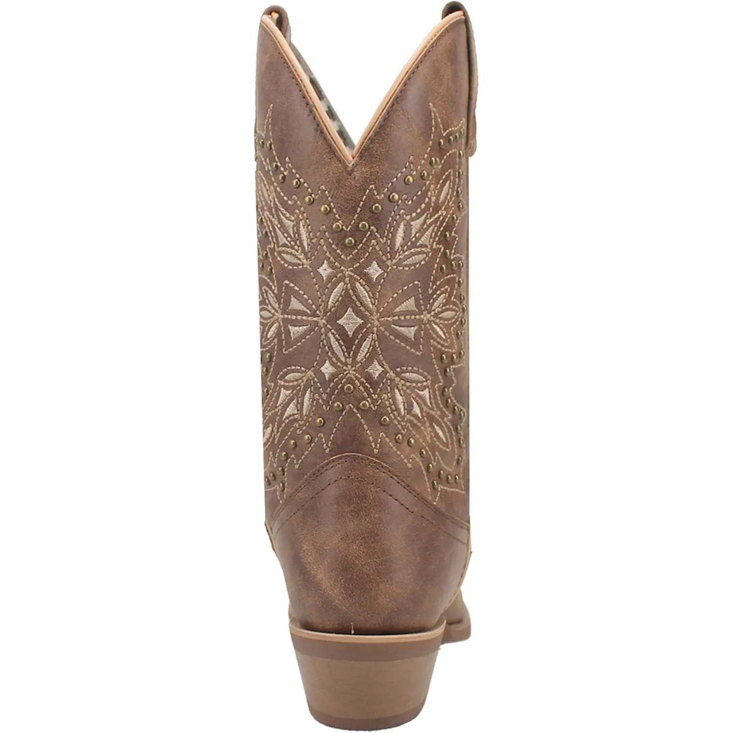 Laredo Womens Journee Brown Leather Cowboy Boots