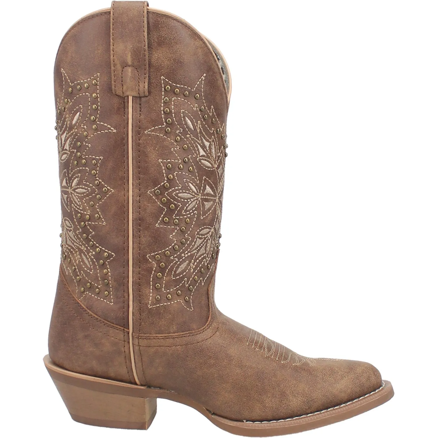 Laredo Womens Journee Brown Leather Cowboy Boots