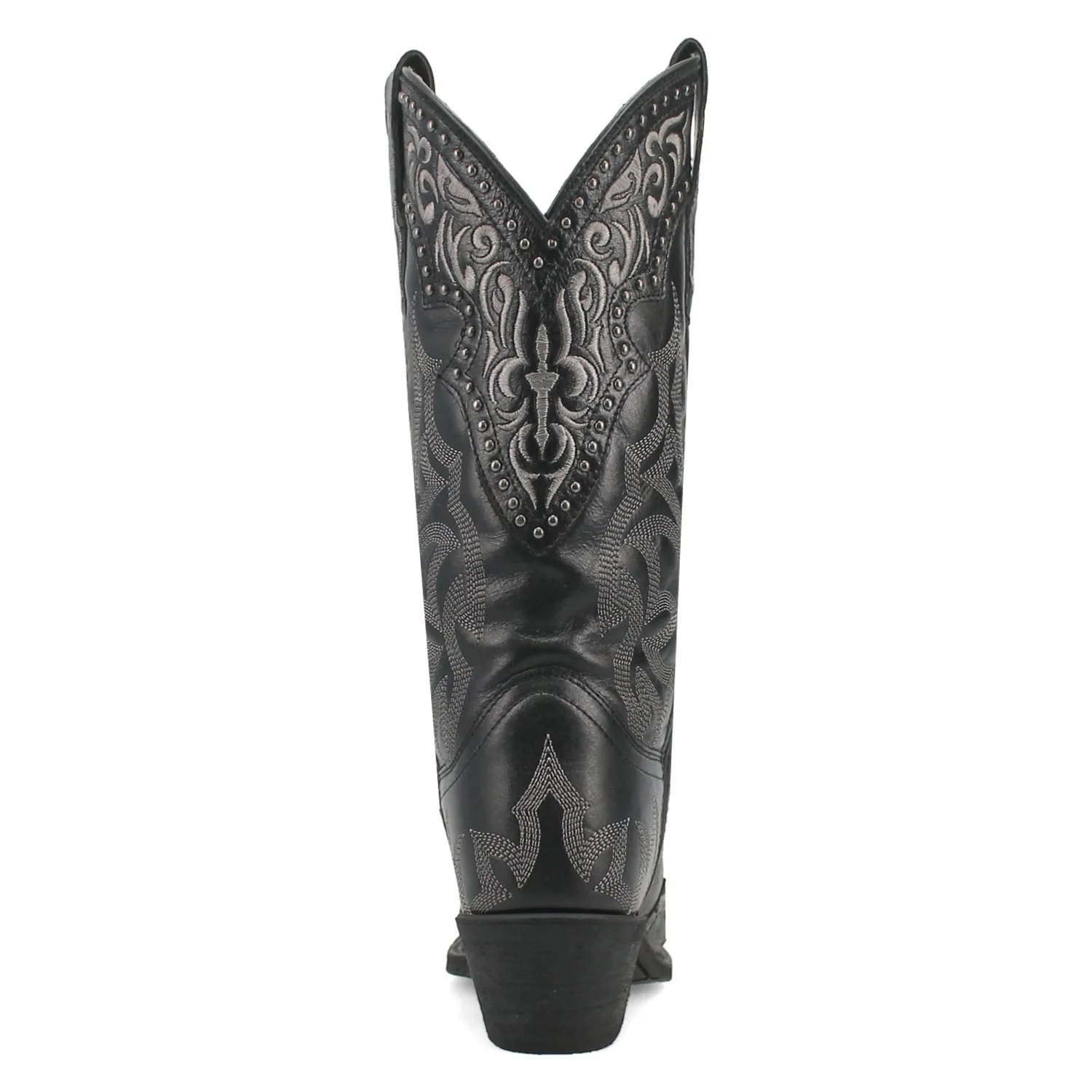 Laredo Womens Regan Black Leather Cowboy Boots