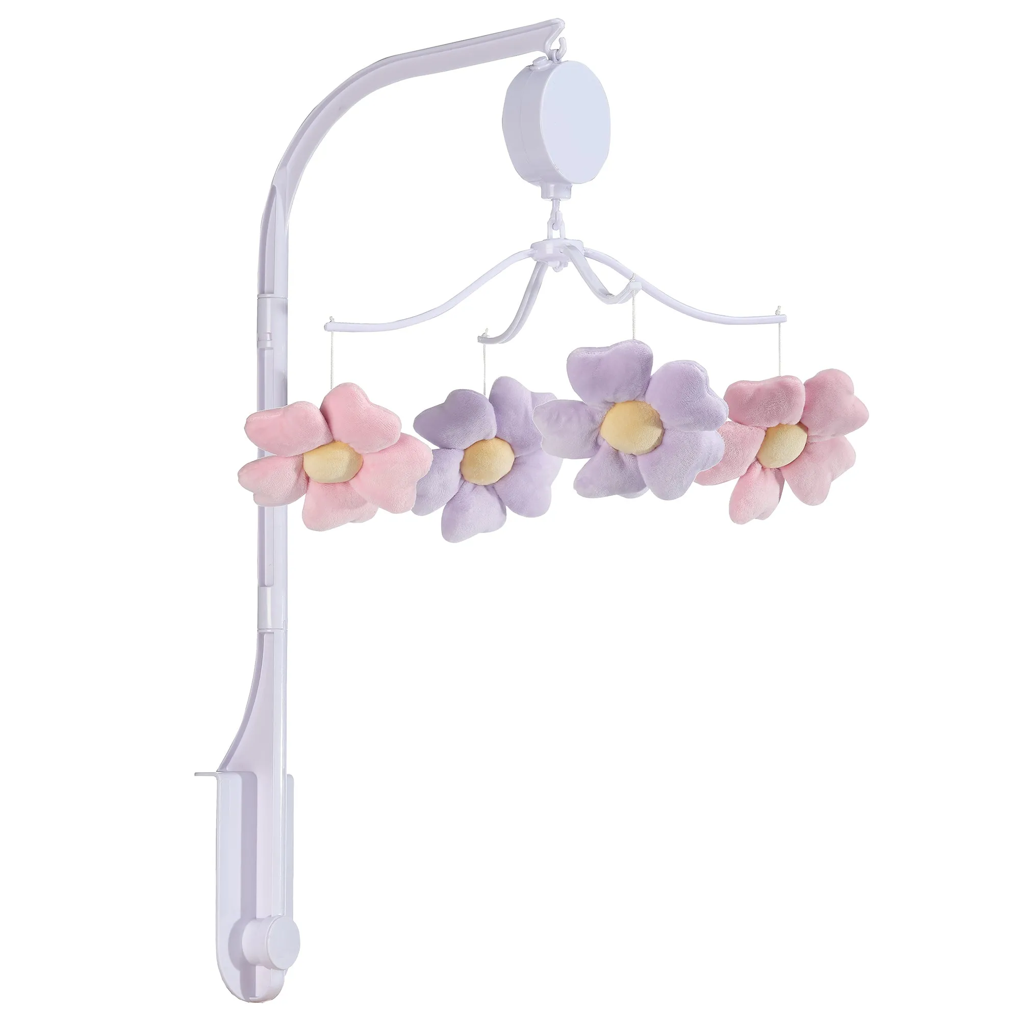 Lavender Floral Musical Baby Crib Mobile