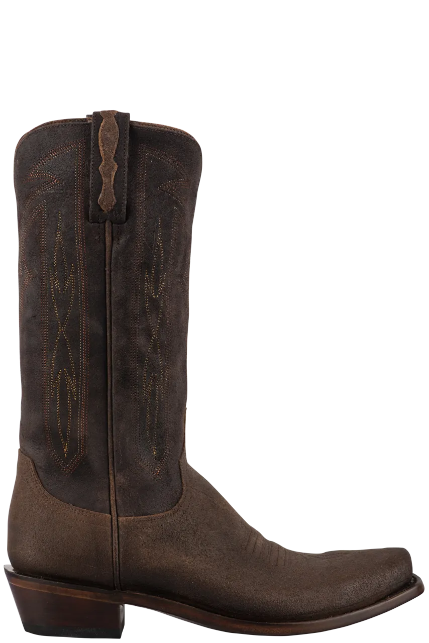 Lucchese Men's Brazos Cowboy Boots - Whiskey Chocolate