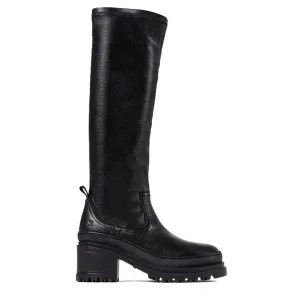 Lyssa Black Stretch High Boots