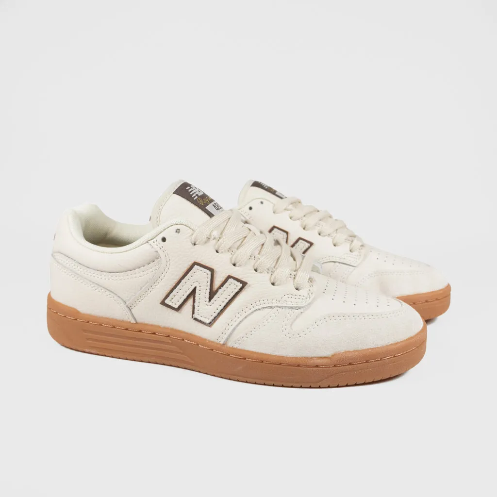 New Balance Numeric - Andrew Reynolds 480 Shoes - Sea Salt / Gum Brown