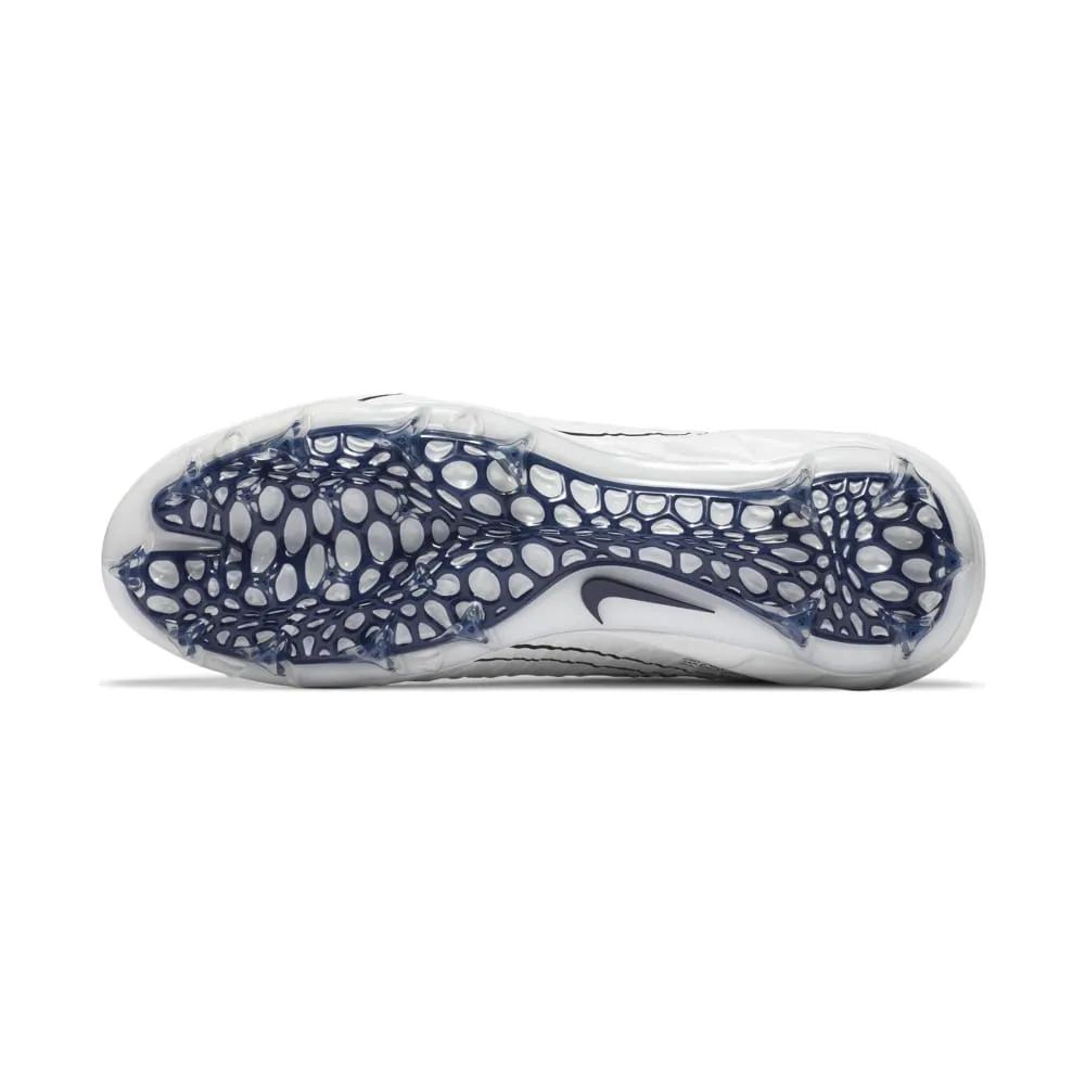 Nike Alpha Huarache 7 Pro White/Navy Blue Lacrosse Cleats