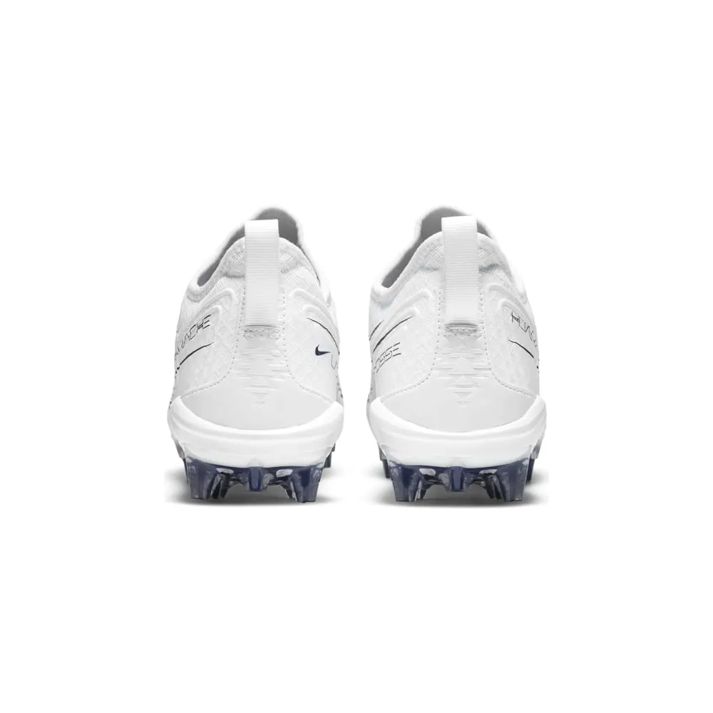 Nike Alpha Huarache 7 Pro White/Navy Blue Lacrosse Cleats