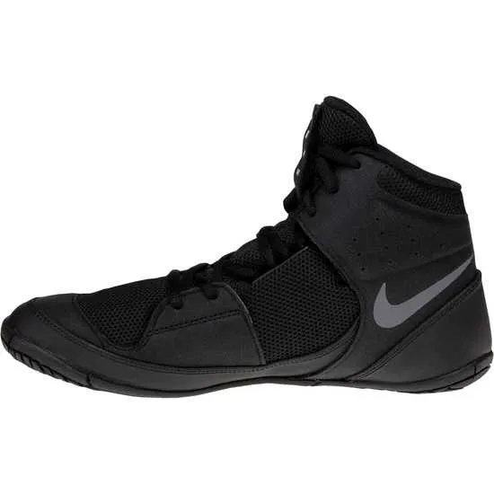 NIKE FURY WRESTLING SHOES BOXING BOOTS US 8.5-11.5 Black Dark Grey