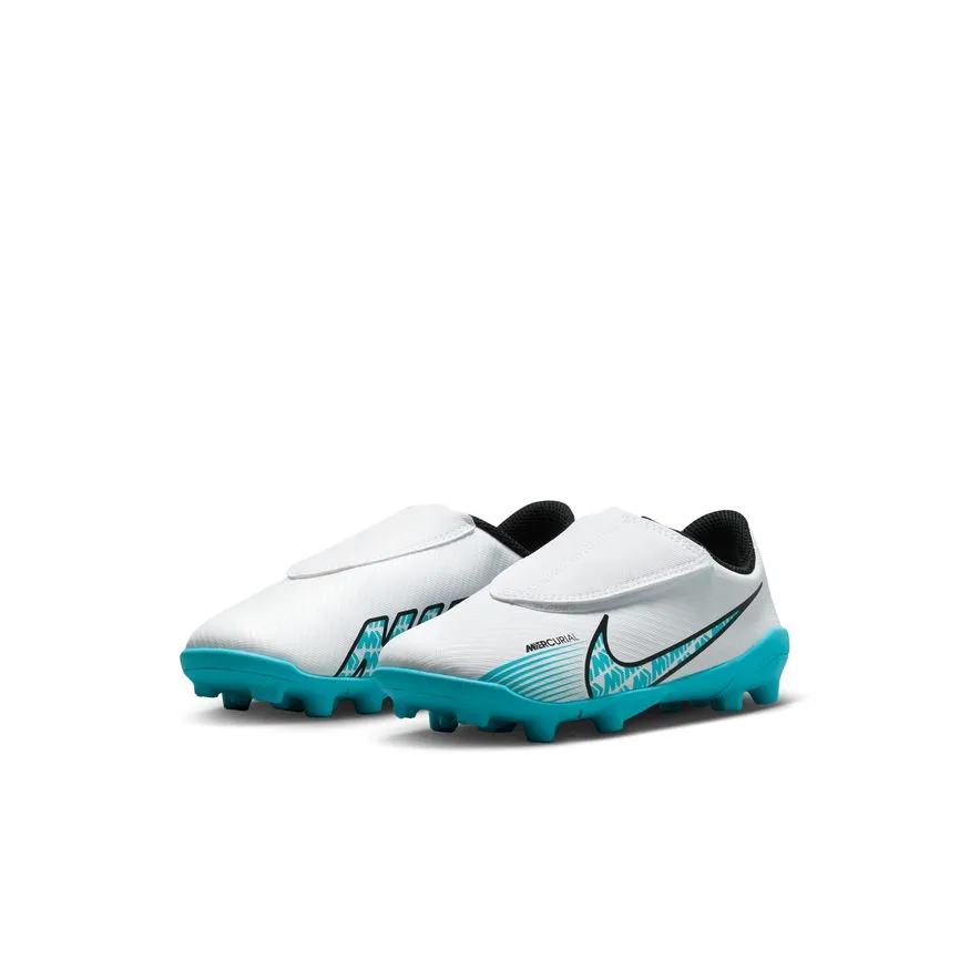 Nike Jr. Mercurial Vapor 15 Club MG-WHITE/BALTIC BLUE-PINK BLAST