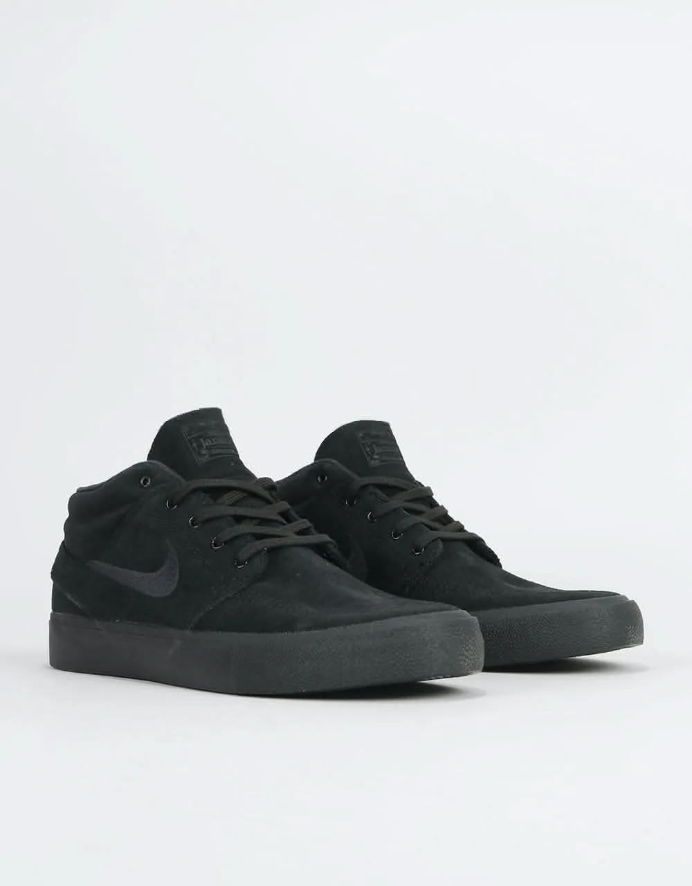 Nike SB Zoom Janoski Mid RM Skate Shoes - Black/Black-Black-Black