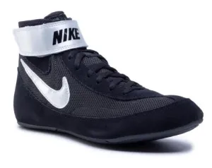 NIKE SPEEDSWEEP VII WRESTLING SHOES BOXING BOOTS US 8.5-10.5 Black Metallic Silver